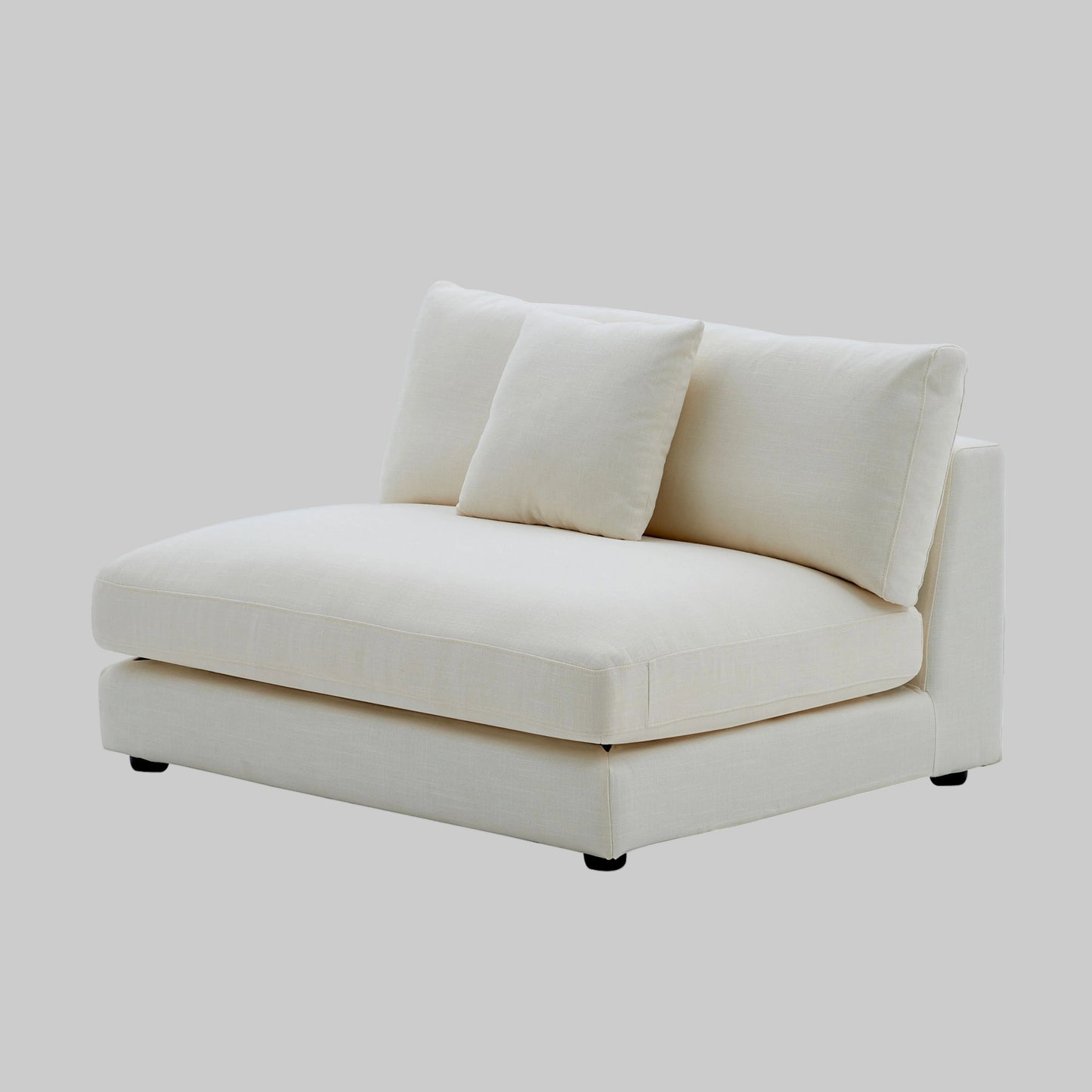 Snowdrift Sectional Sofa Armless Unit 120 cm