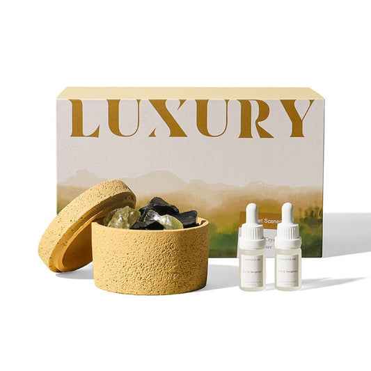 Aromatherapy Crystal Stone and Oil Diffuser Set - Small - Sweet Bergamot