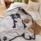 Cozy Knit Dog Throw Blanket