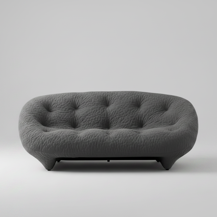 Curved Shell Sofa – Modern Sculptural Lounge Sofa