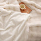 Faux Rabbit Fur Plush Throw Blanket