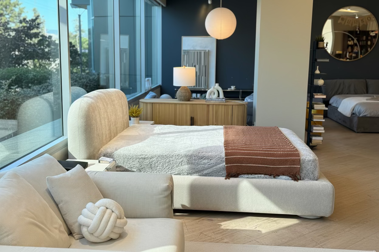 Lumi Upholstered Bed Frame