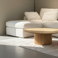 Fluted Red Oak Round Coffee Table