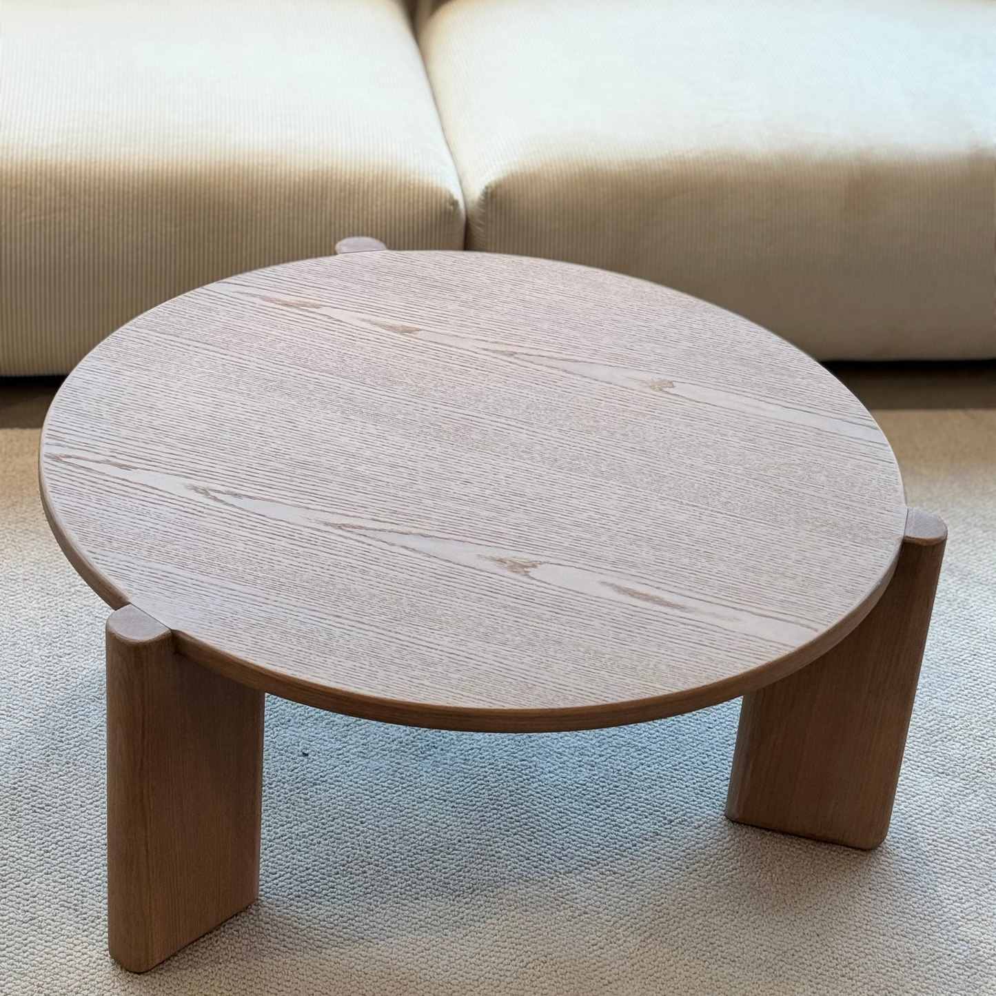 Round Oak Coffee Table