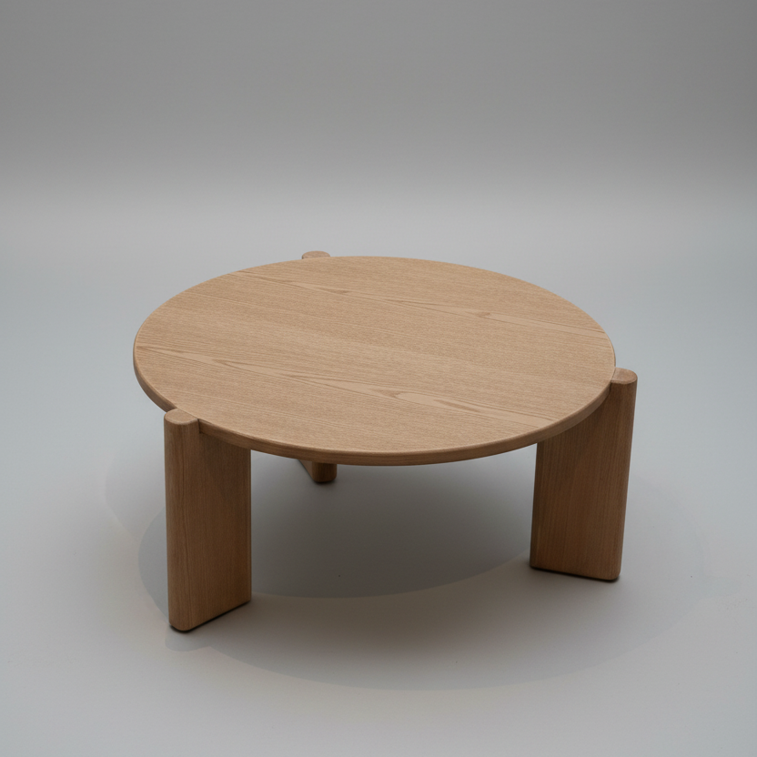 Round Oak Coffee Table