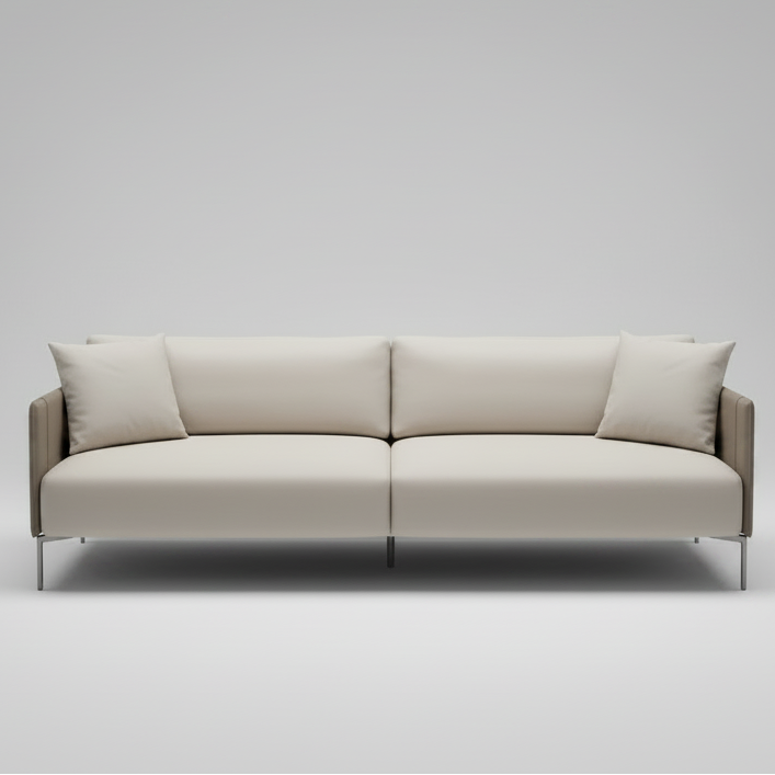 Marlo Sofa – Modern Low Profile Leather Sofa