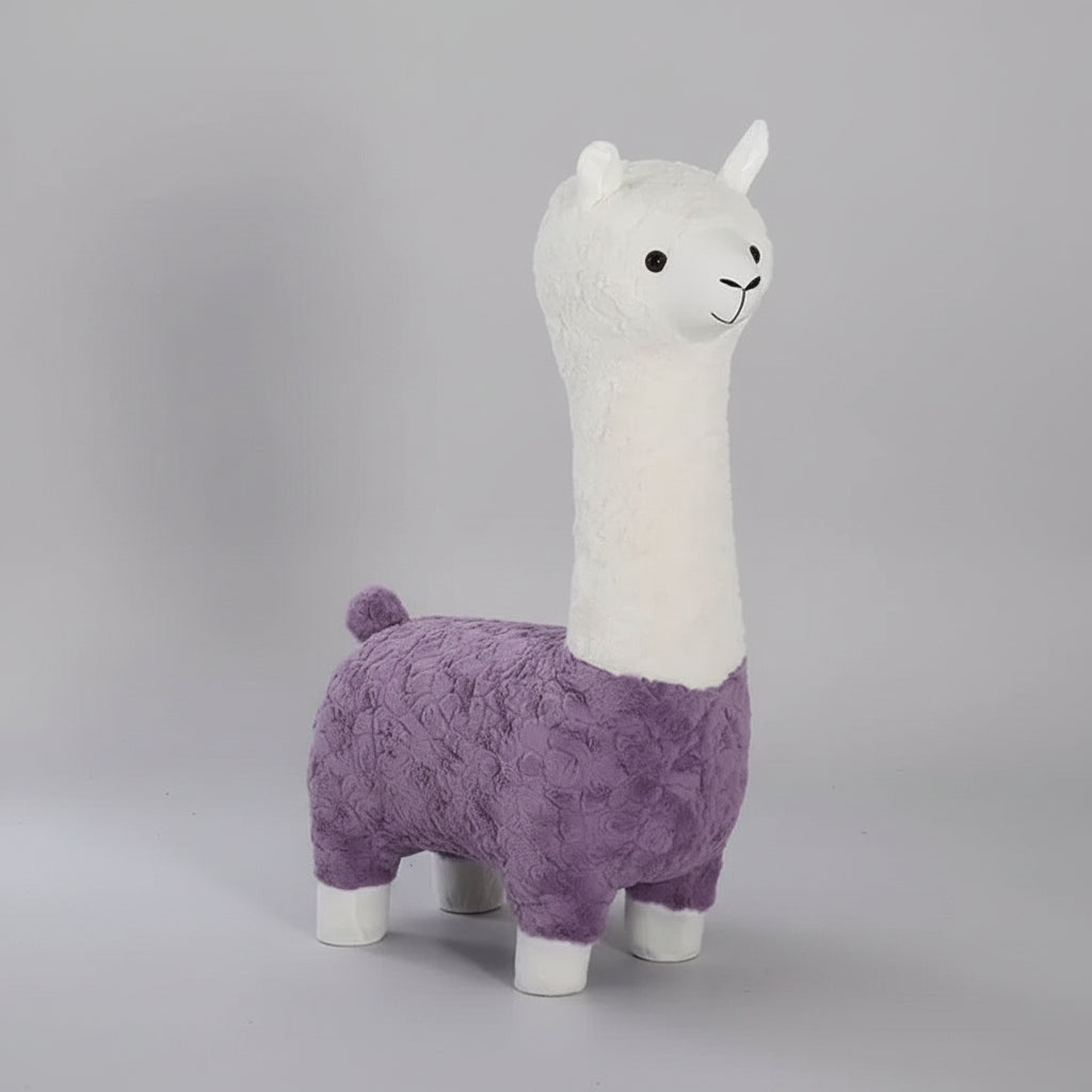 Playful Knit Llama Accent Chair