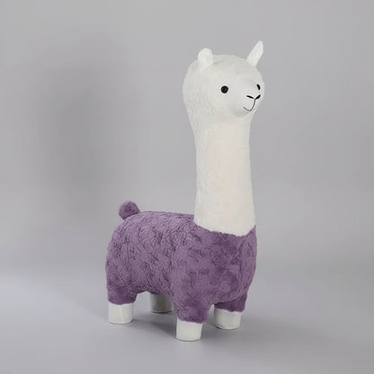 Playful Knit Llama Accent Chair