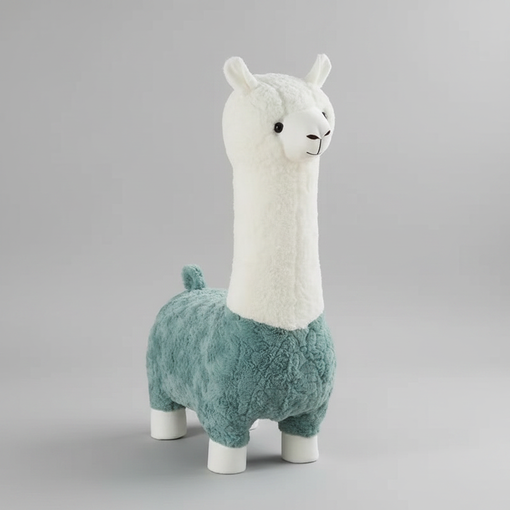 Playful Knit Llama Accent Chair