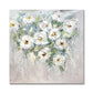 White Flower Bouquet Textured Painting