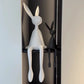 Modern Rabbit Sculpture – Sitting Bunny Figurine | Resin Home Decor Statue