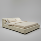 Puff Upholstered Cloud-Like Bed Frame – Cream