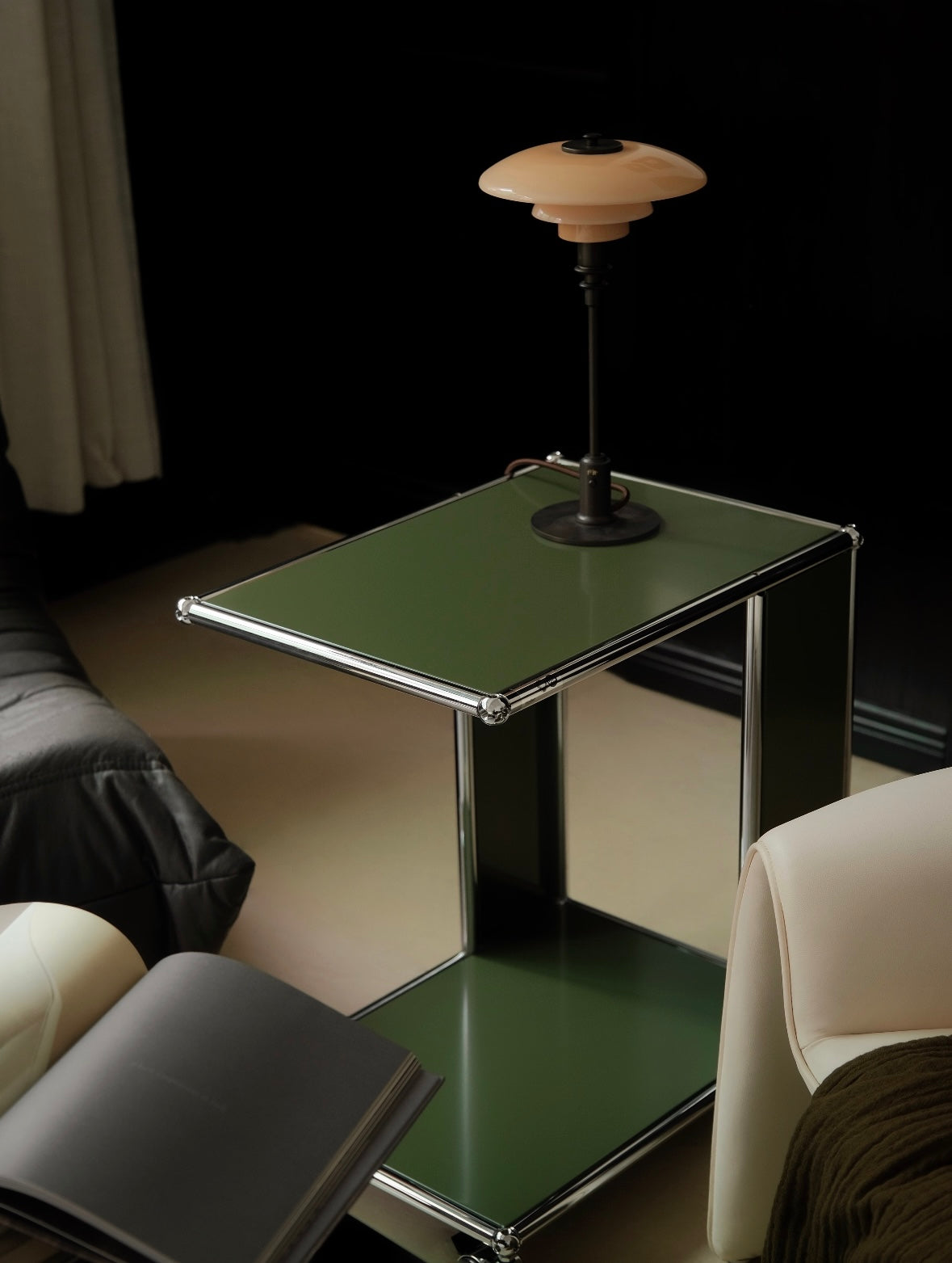 Atlas Rolling Side Table