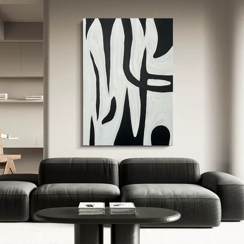 Black & White Stripes Wall Art