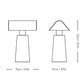 &Tradition Caret Portable Table Lamp MF1