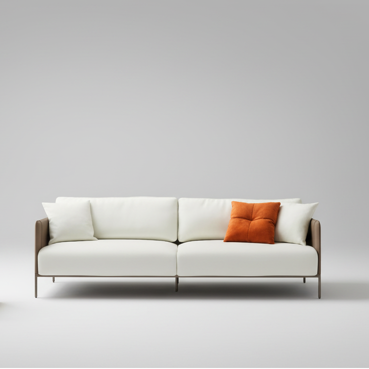 Marlo Sofa – Modern Low Profile Leather Sofa