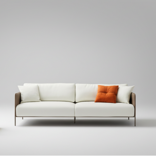 Marlo Sofa – Modern Low Profile Leather Sofa