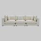 Snowdrift Cream Sectional Sofa – Modular 3-Piece Set