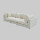 Snowdrift Cream Sectional Sofa – Modular 3-Piece Set