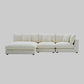 Snowdrift L-Shaped Sectional Sofa – Modular 3-Piece Set – Cream or Custom