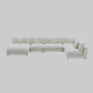 Snowdrift L-Shaped Sectional Sofa – Modular 5-Piece Set – Cream