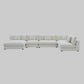 Snowdrift L-Shaped Sectional Sofa – Modular 5-Piece Set – Cream