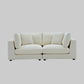 Snowdrift Sectional Sofa – Modular 2-Piece Arm Units – Cream