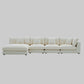 Snowdrift Sectional with Chaise – Modular 4-Piece Set – Cream or Grey