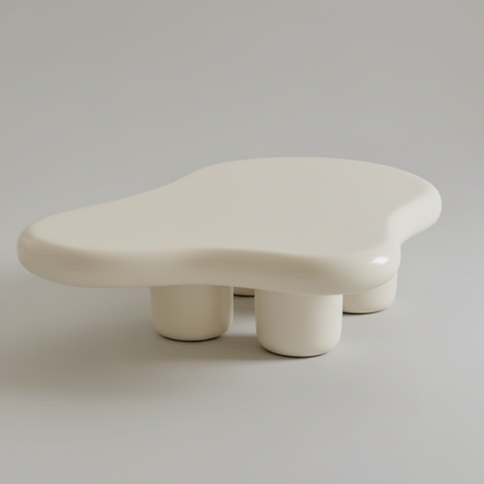 Cloud Sculptural Coffee Table – High Gloss Minimal Design