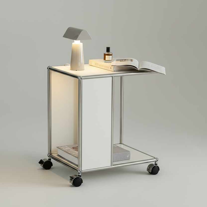 Atlas Rolling Side Table