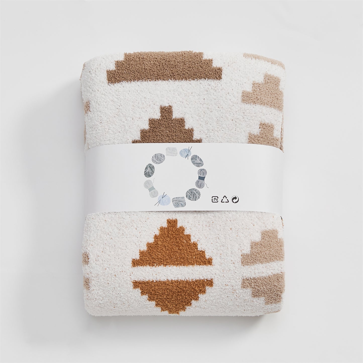 Bohemian Knitted Throw Blanket