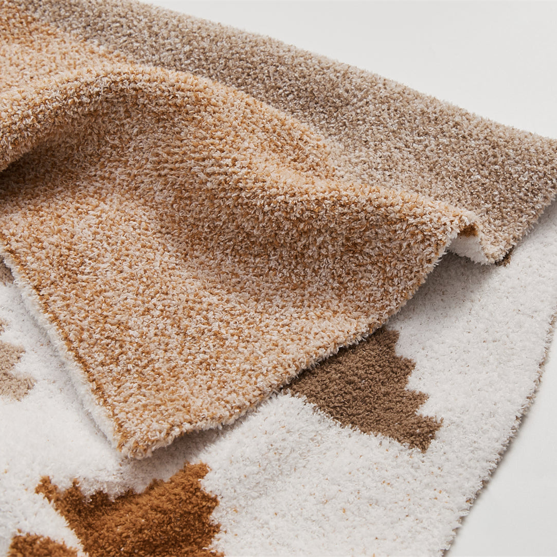 Bohemian Knitted Throw Blanket