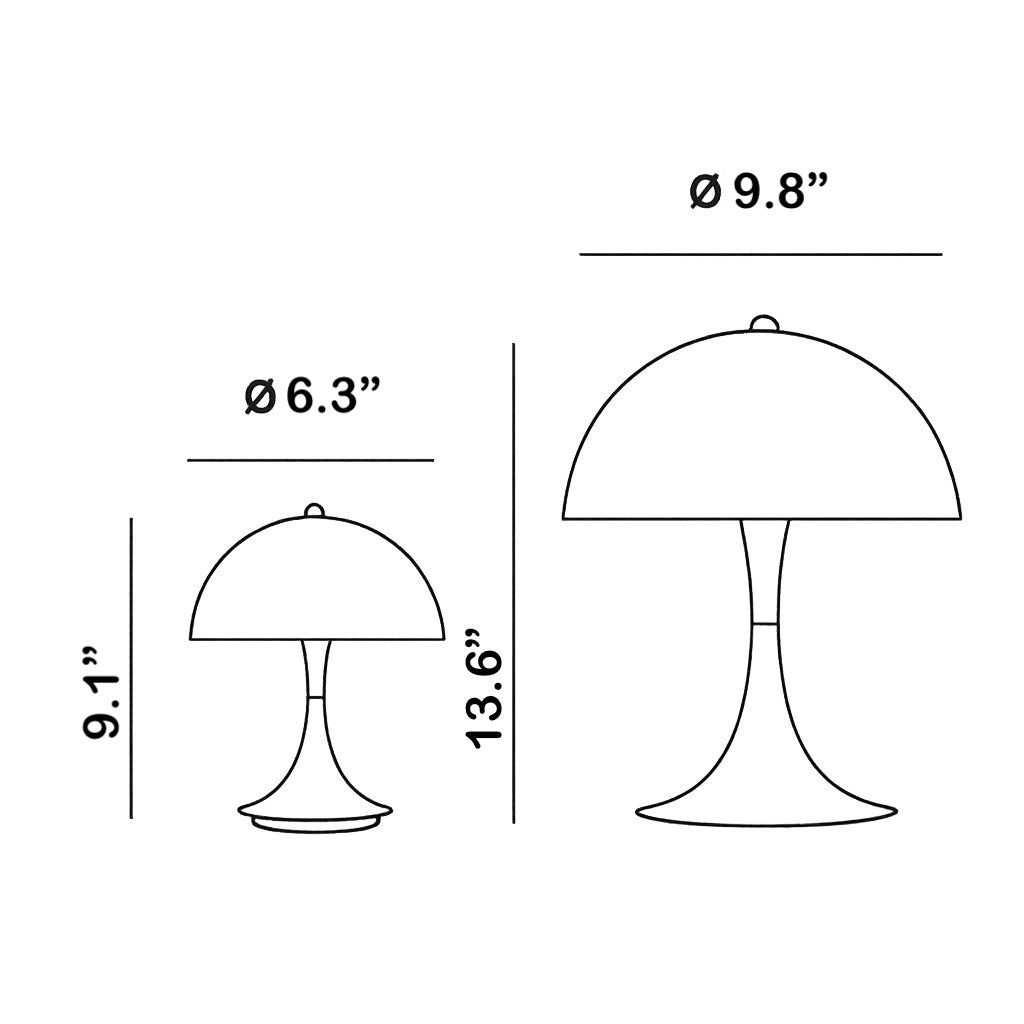 Cordless Mashroom Lamp