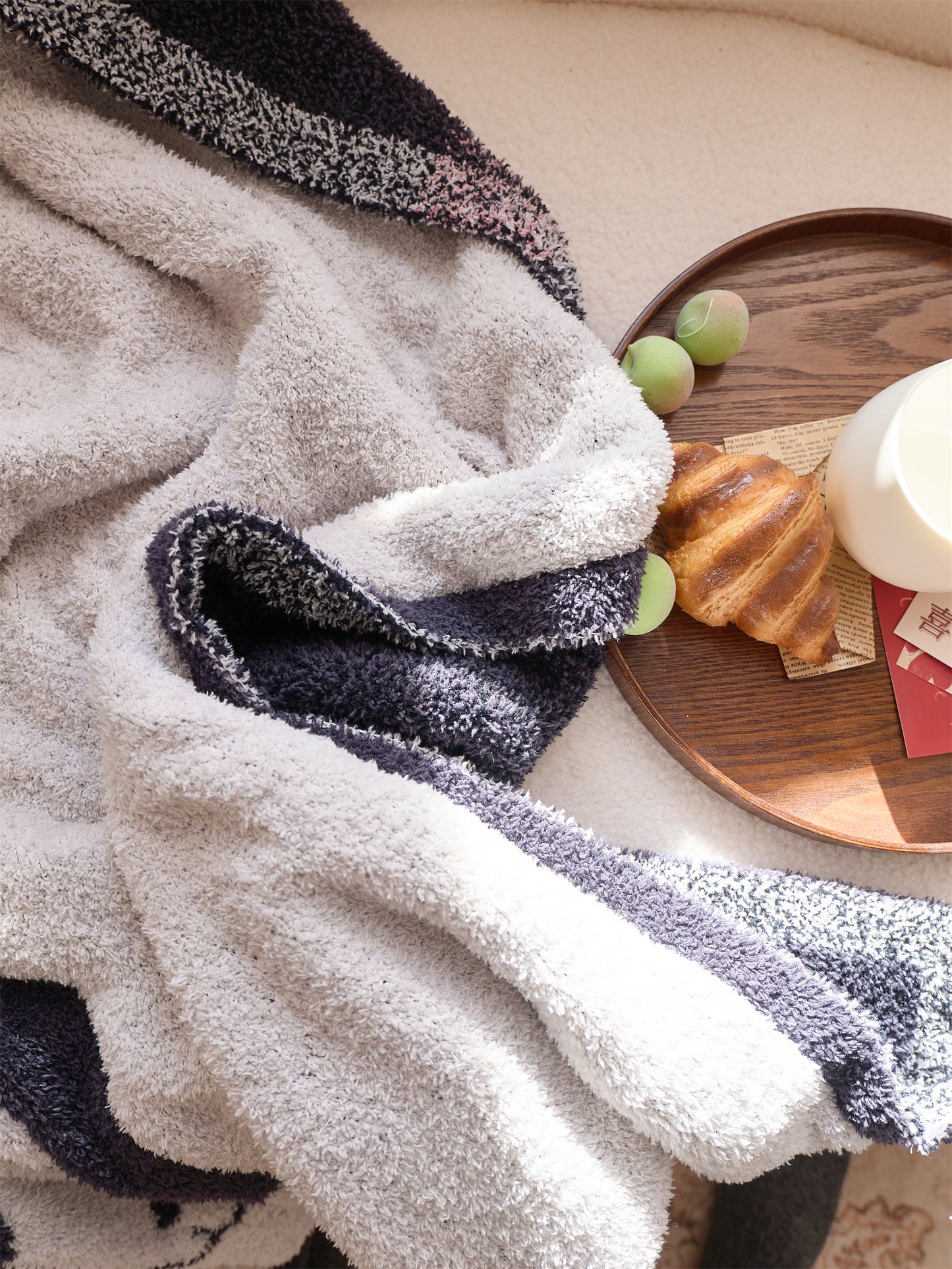 Cozy Knit Dog Throw Blanket