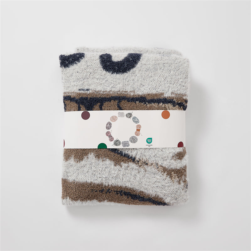 Plush Knit Cat Throw Blanket