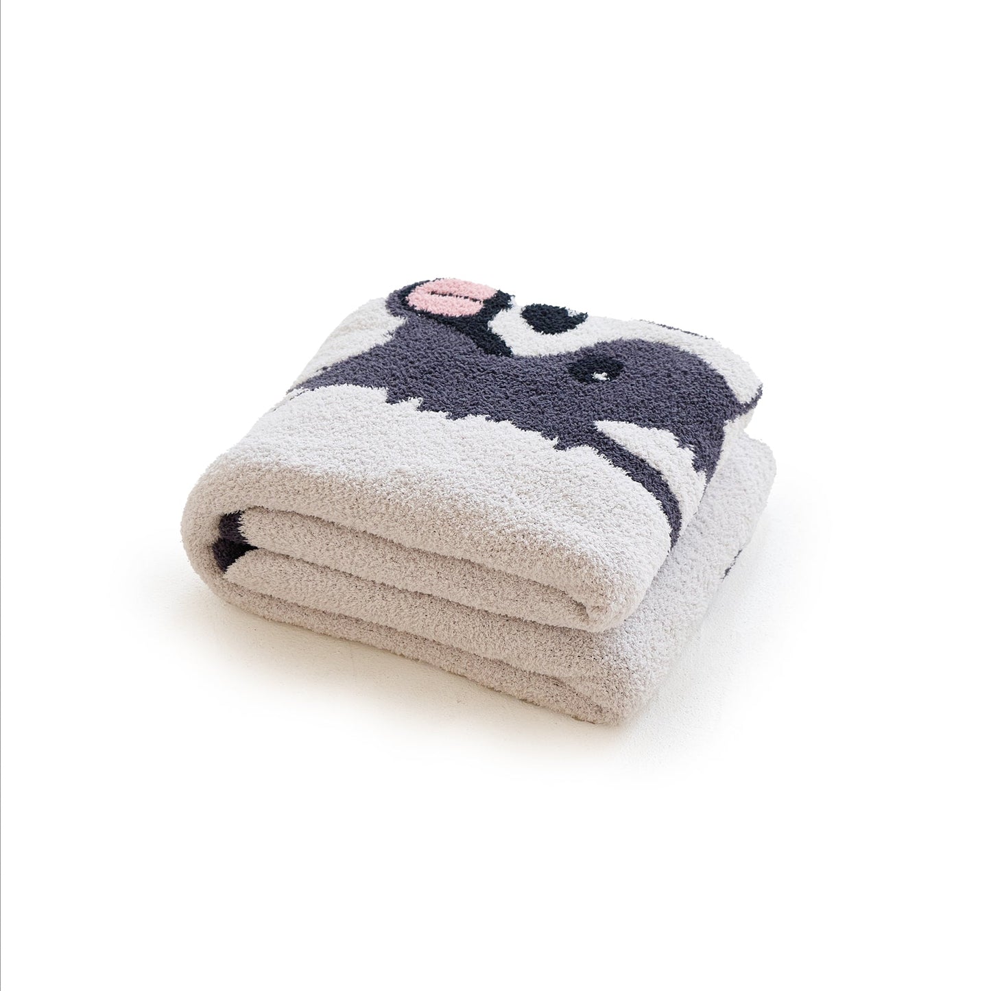 Cozy Knit Dog Throw Blanket