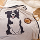 Cozy Knit Dog Throw Blanket
