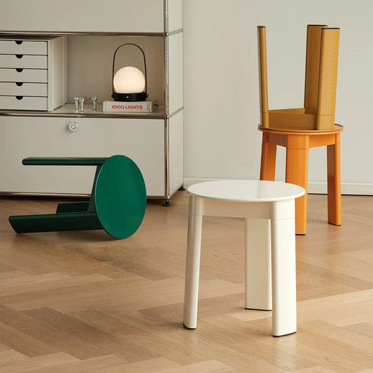 Modena Color Pop Round Accent Stool & Side Table